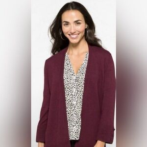 Stitch Fix Evolution Women’s Open Front Cardigan Sweater Small Burgundy